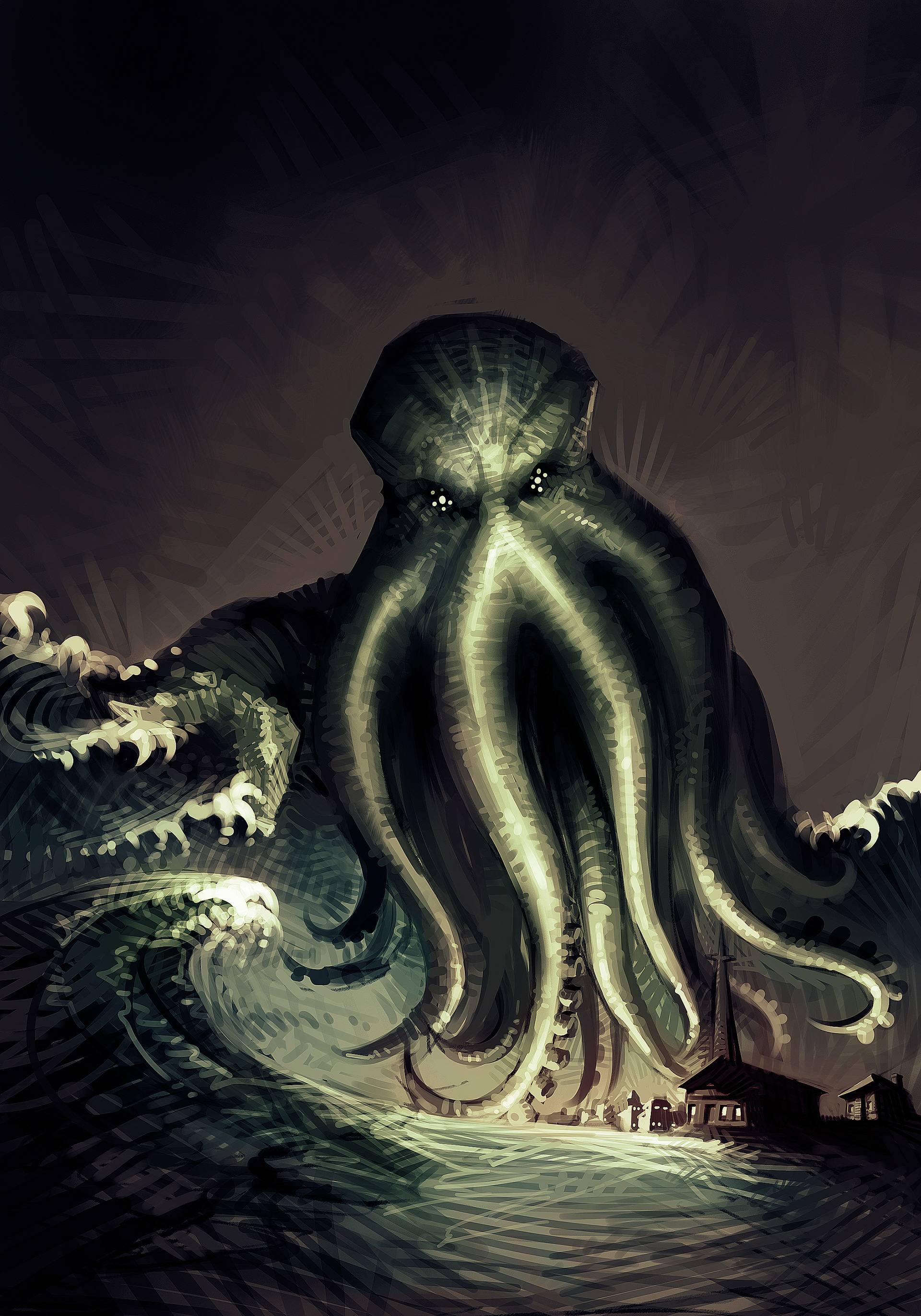 Cthulhu can have little a village... as a snack