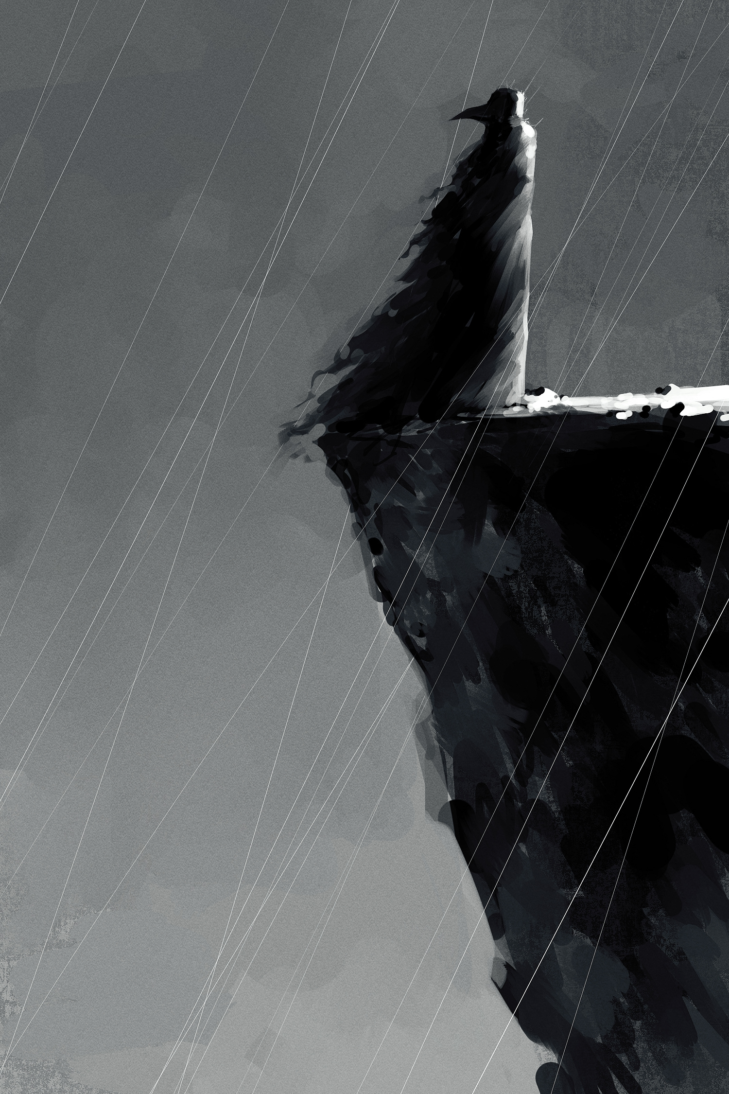 Plague Doctor on a cliff