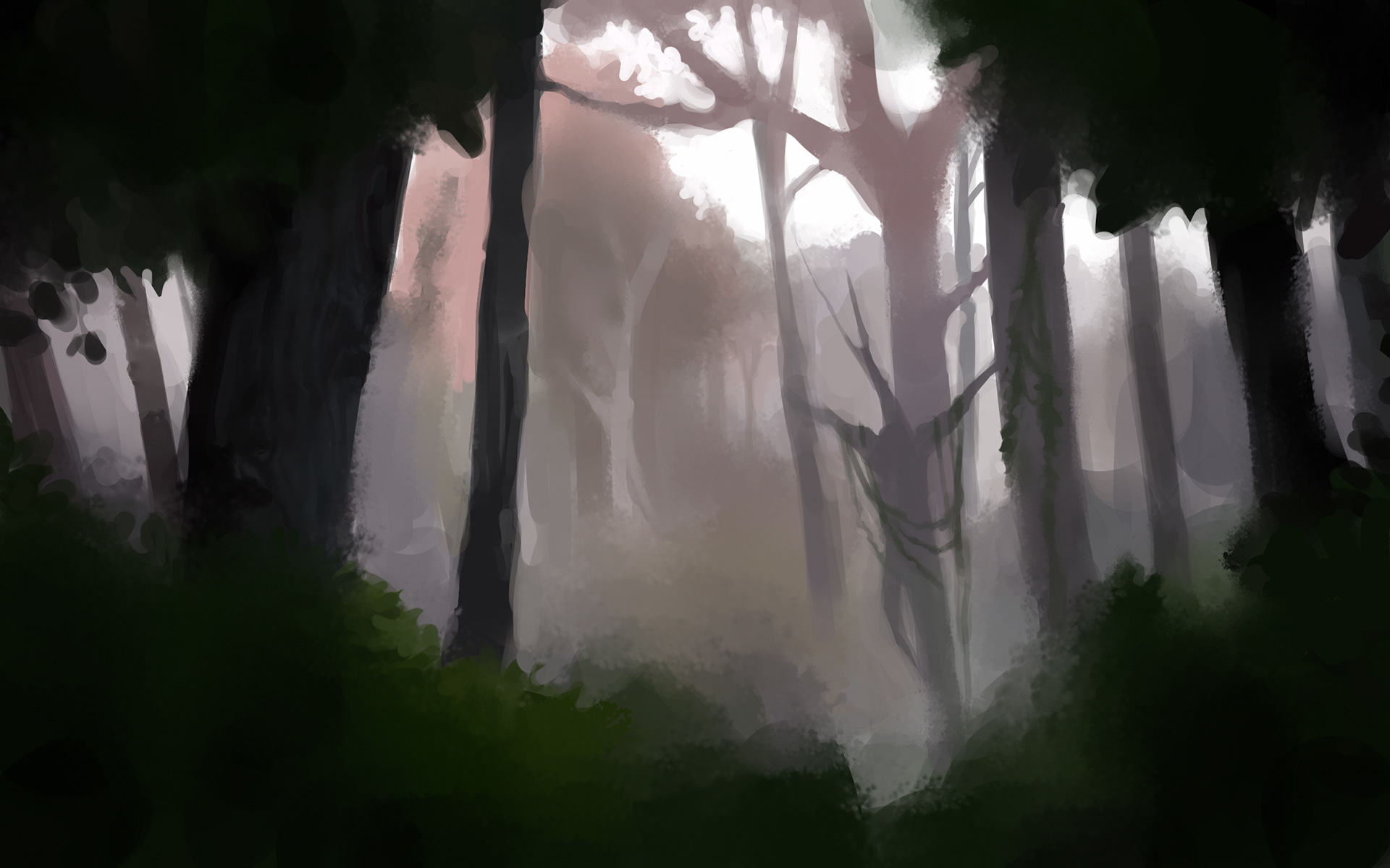 Creepy forest - inspired by the suicide forest from Inferno