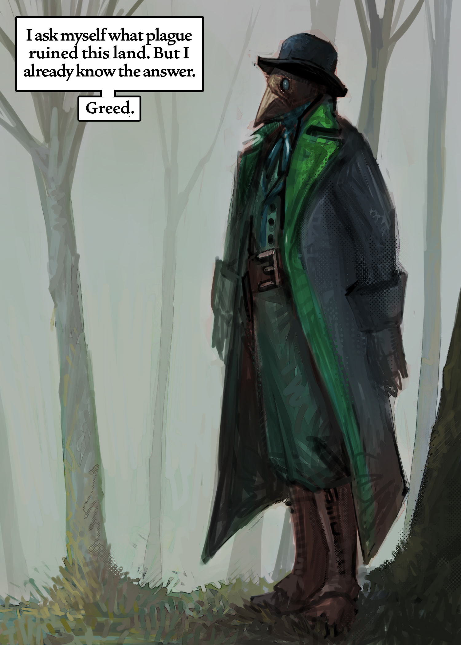 Anti-greed Plague Doc