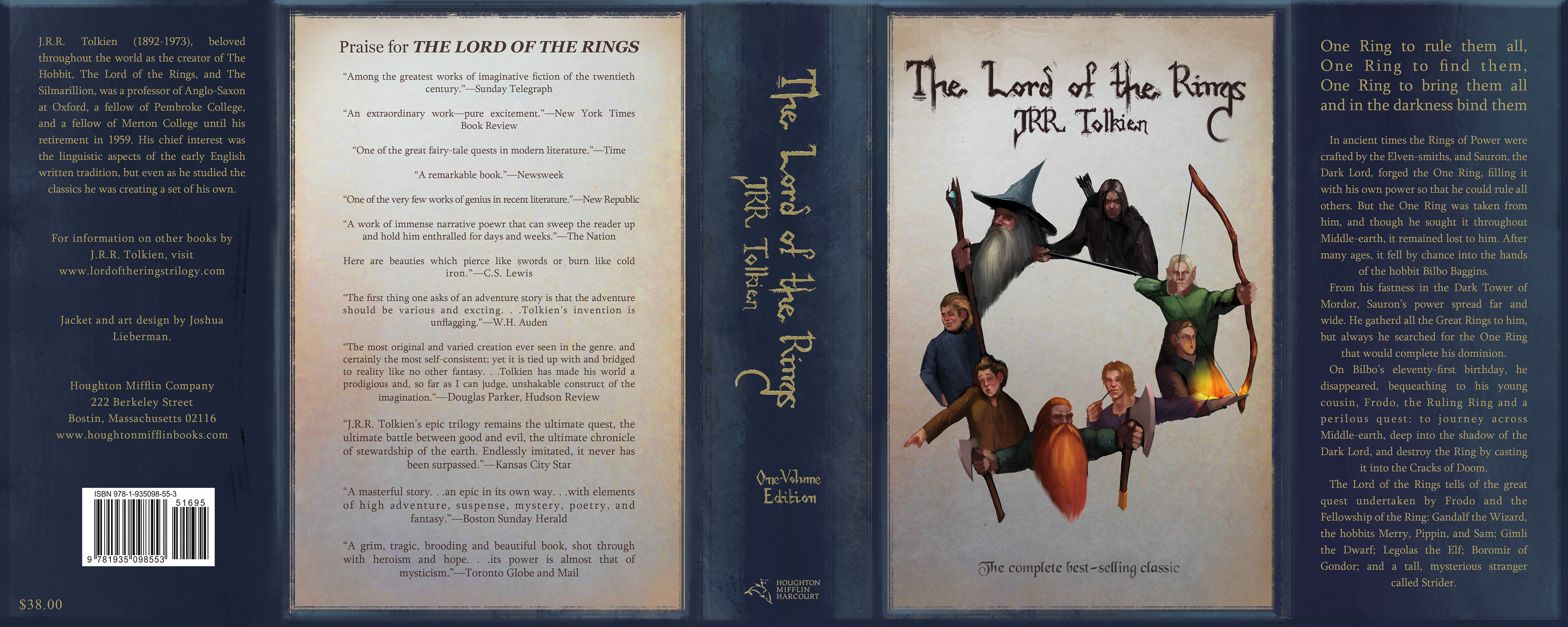 Custom LotR book jacket
