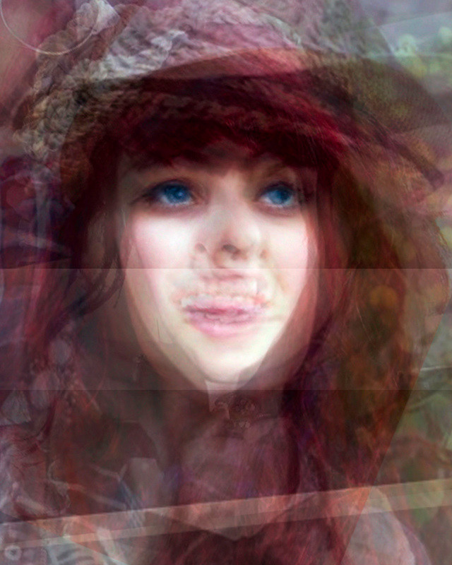 Erika; Appropriated Images, Digital Print, 44"x57", 2012