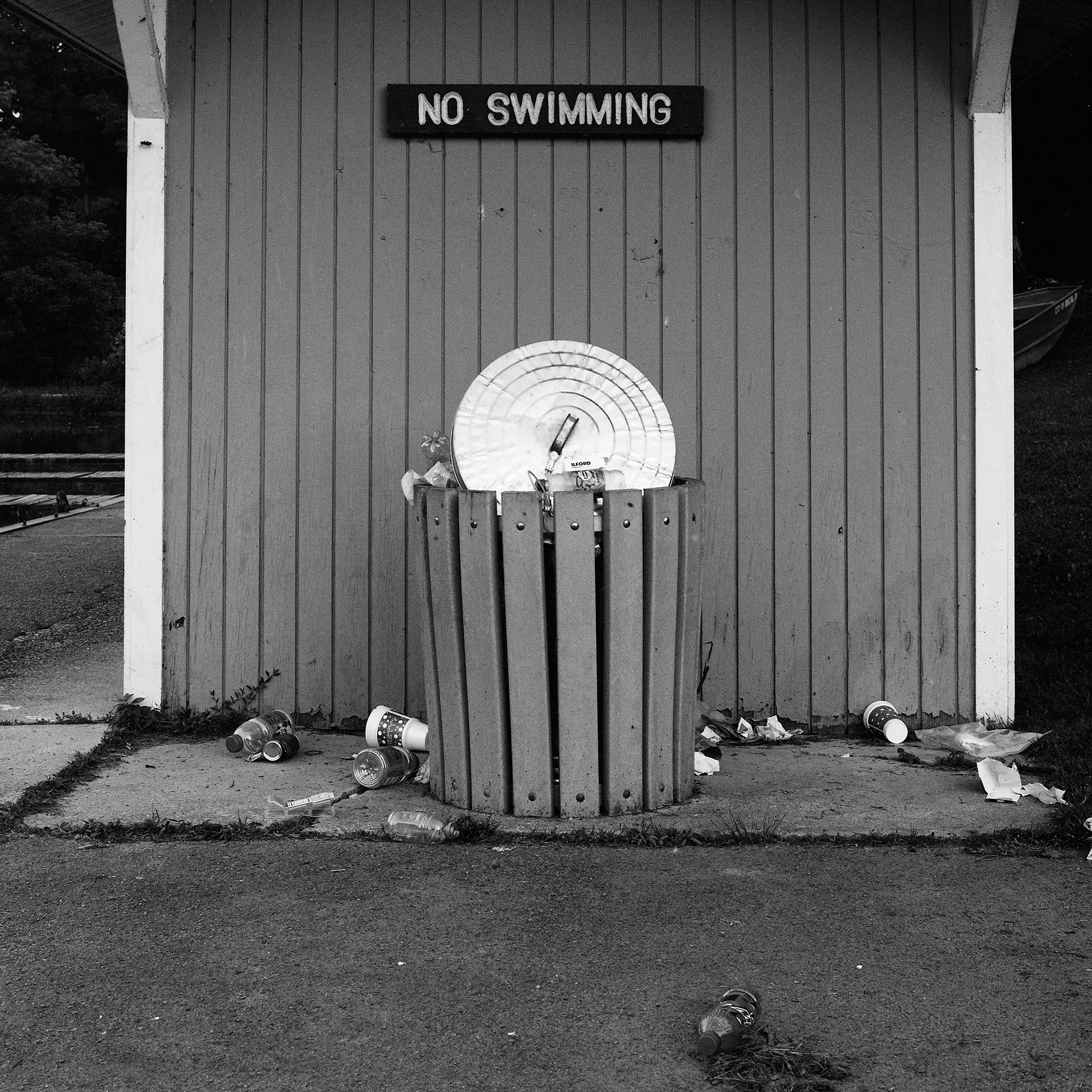 No Swimming, But Littering is OK