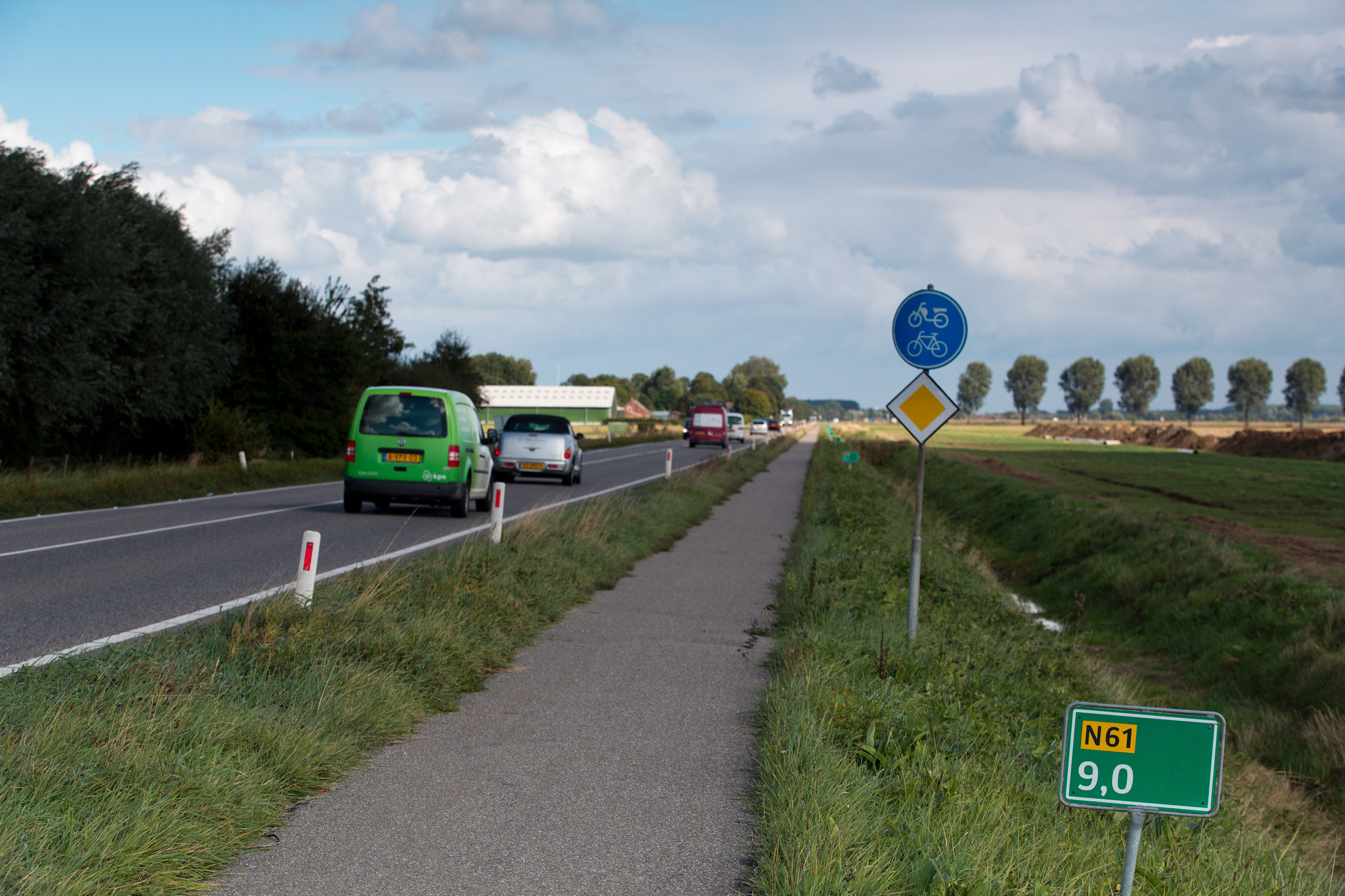 In opdracht voor rijkswaterstaat van 2012 t/m 2015 De N61