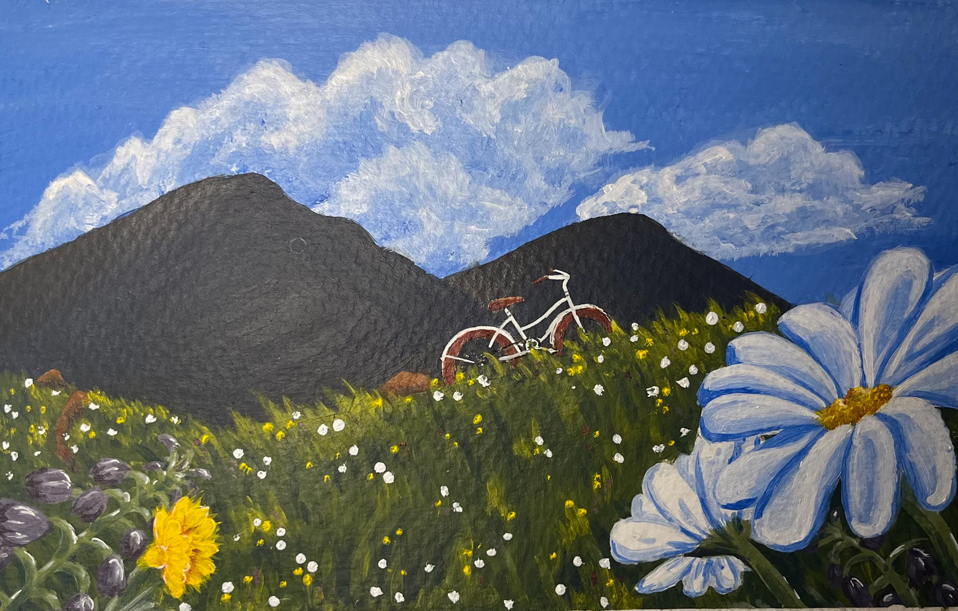 Summer Time (Acrylic, Pen)