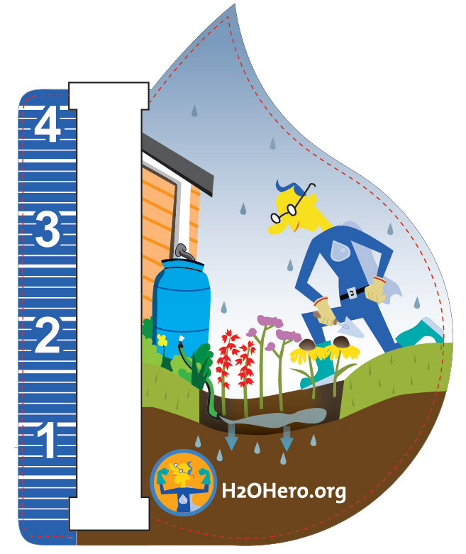 H2O Hero Rain Gauge