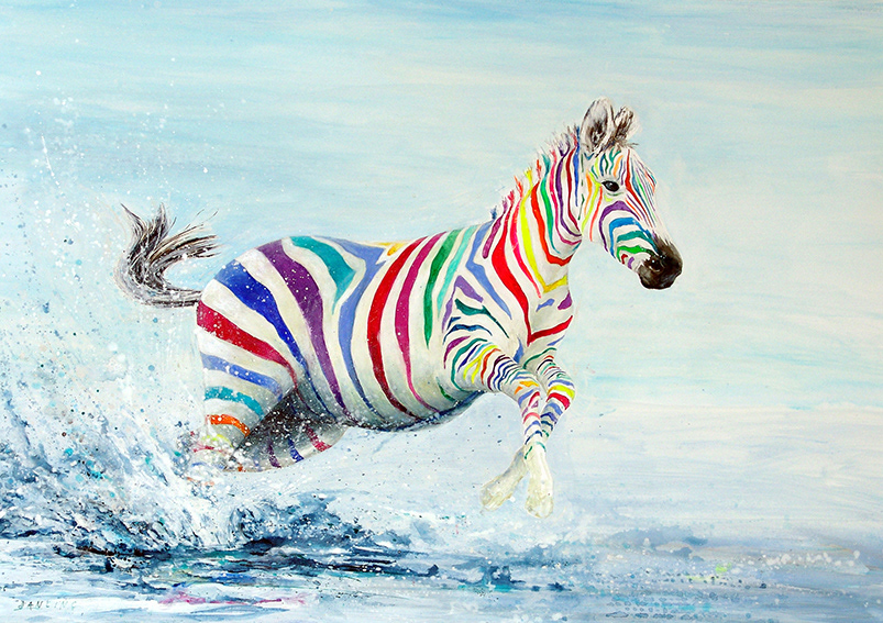 Dancing zebra