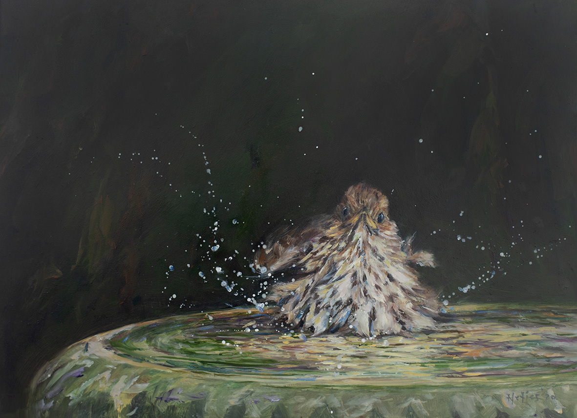 Song Thrush (35x25 cm)