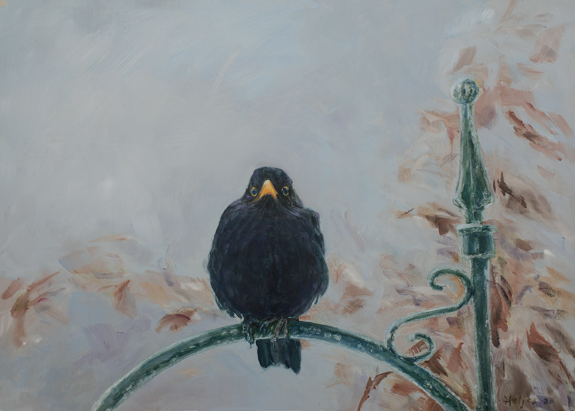 Blackbird (35x25 cm)