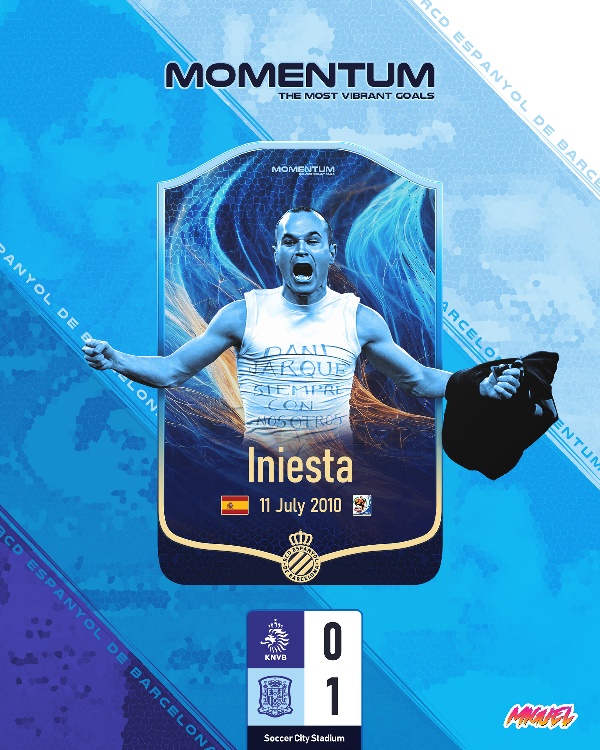 Andrés Iniesta | 11 Julio 2010
