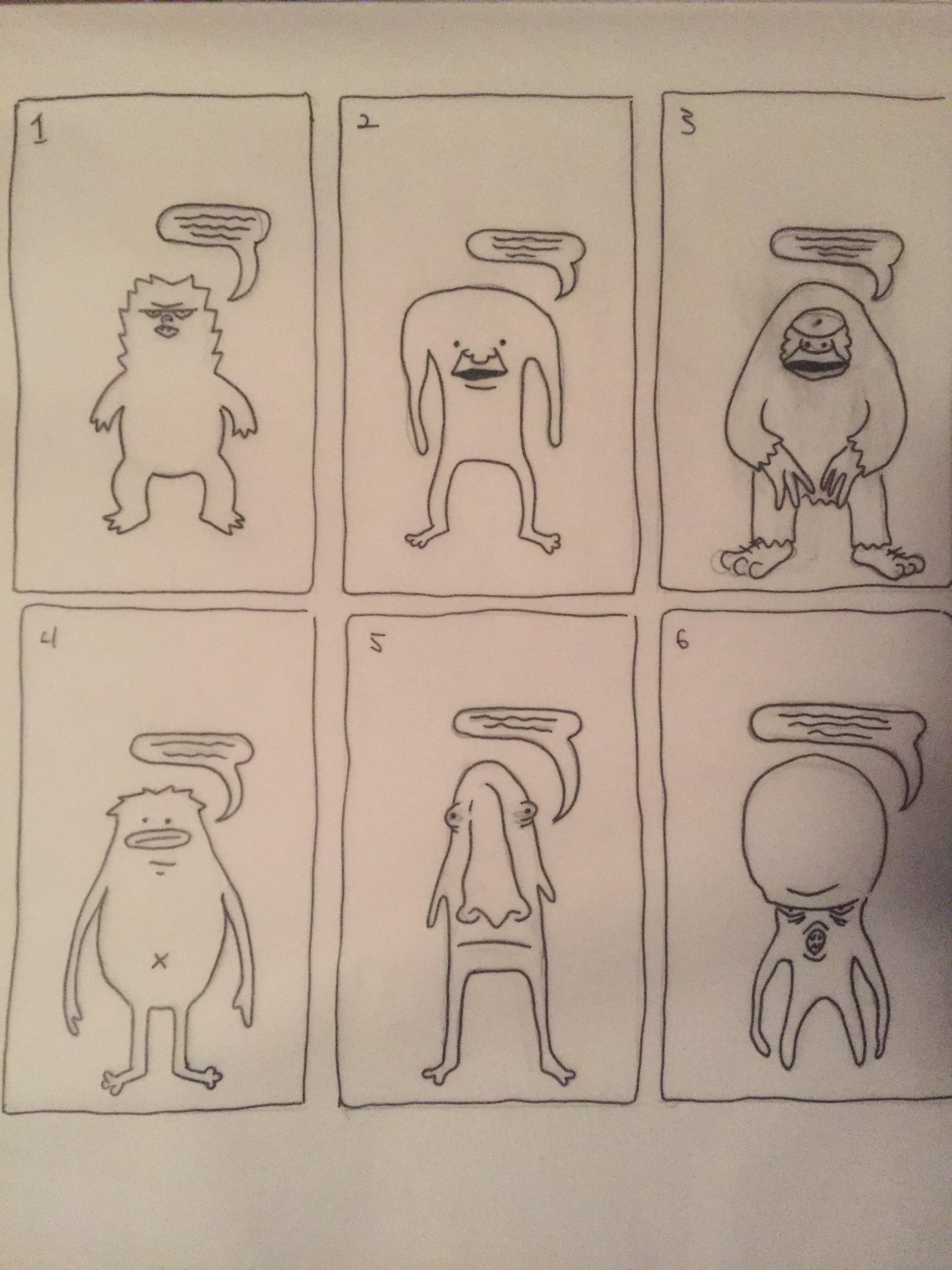 The initial Thumbnails for the project
