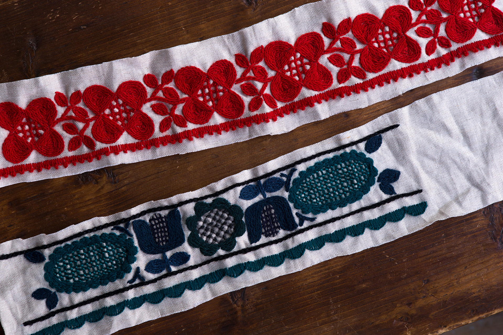 東欧で見つけた可愛い刺繍 Photo : Rika Wada