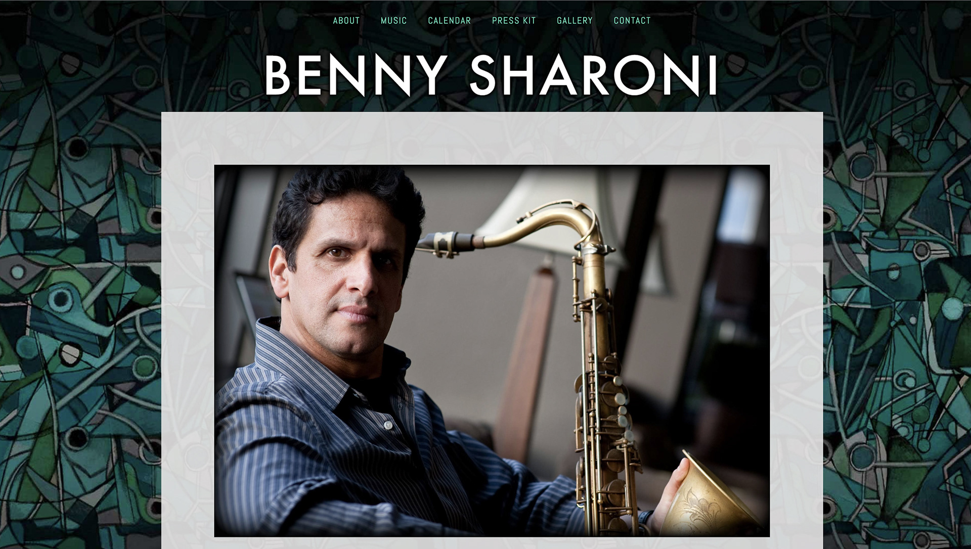 Benny Sharoni site design by Zoe Matthiessen