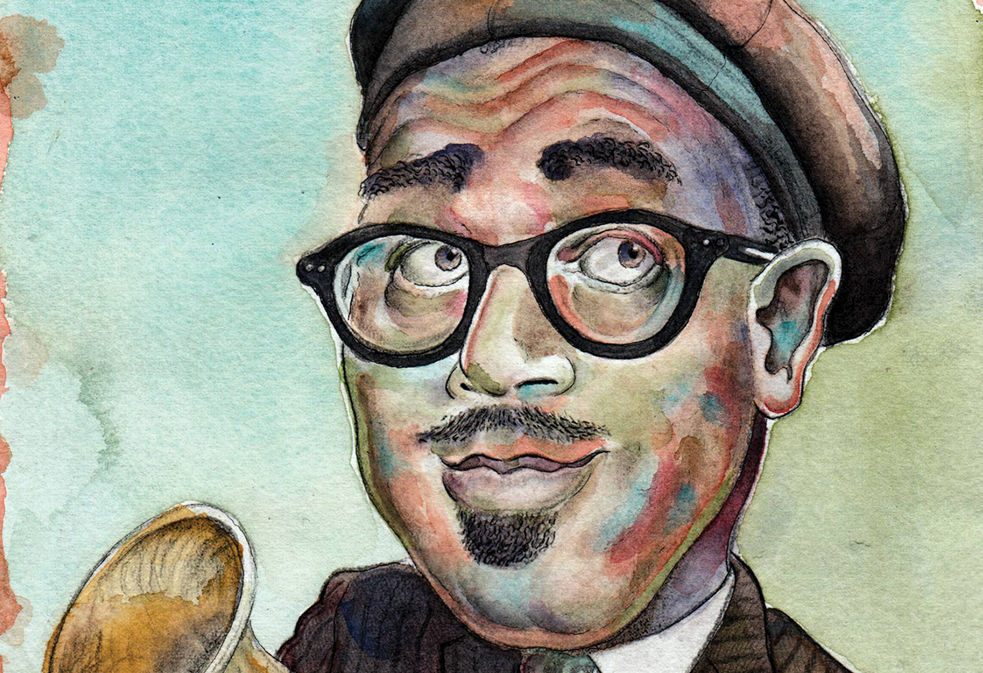 Zoe Matthiessen, portraits and caricatures: Dizzy Gillespie, Frank Zappa, Fats Waller, James Cagney, Igor Stravinsky