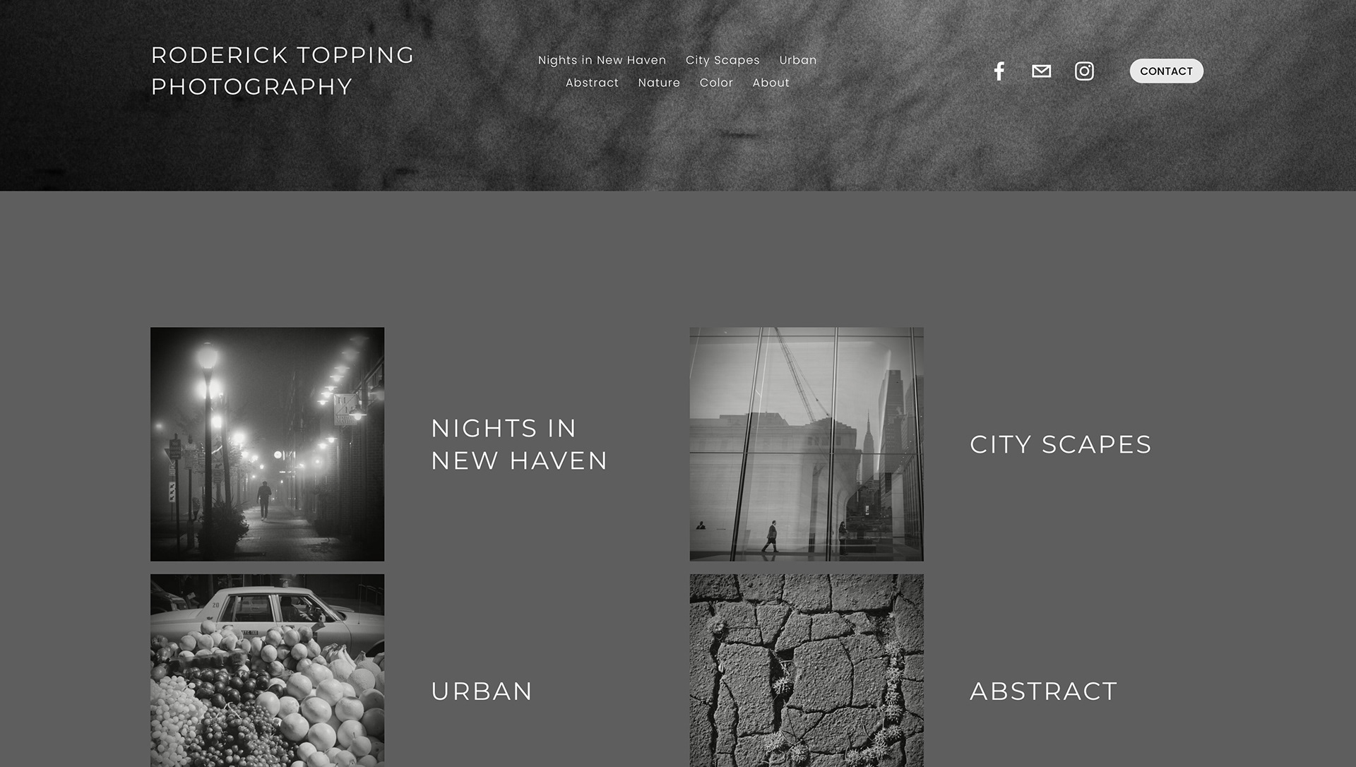 Roderick Topping Photography site design by Zoe Matthiessen