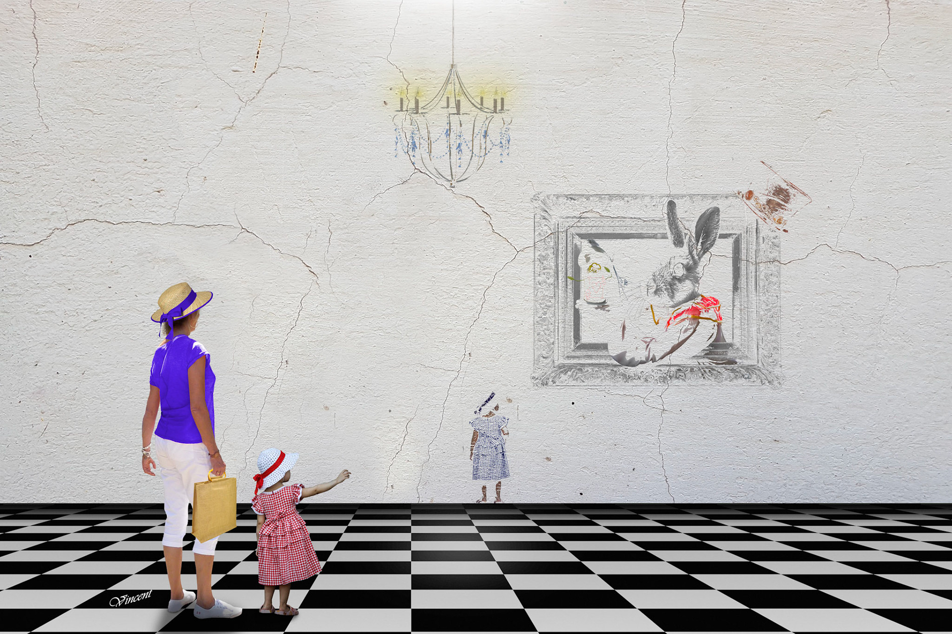 © Le miroir d'Alice ----> 342 Le miroir d’Alice. Alice a grandi. Emmenée par sa fille devant une fresque un peu délabrée, elle se trouve confrontée à son passé. Comment se réconcilier avec son passé ? Peut-être commencer par la bienveillance envers soi-même. Devenez la meilleure version de vous-même.