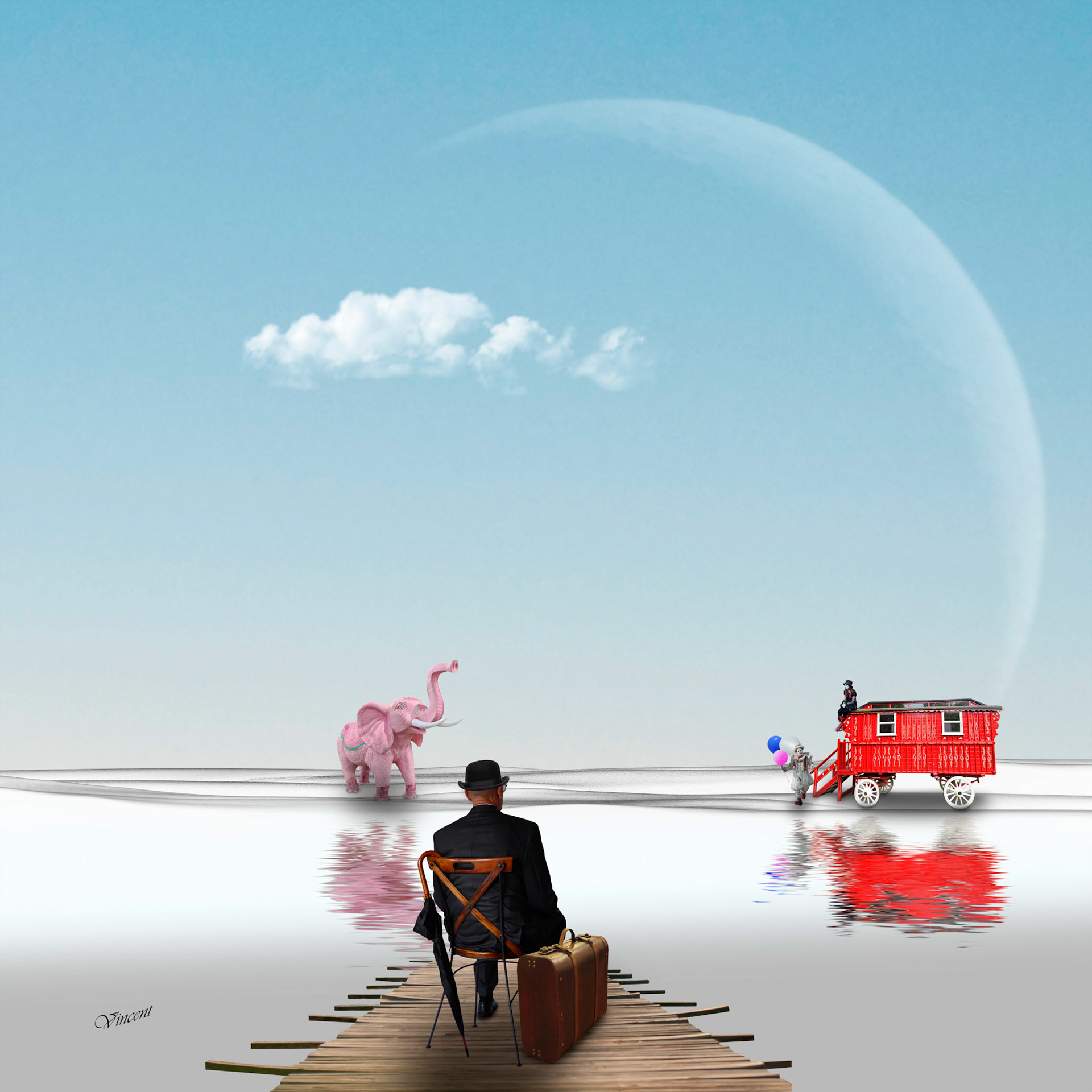 345 Spectacle impromptu. ----> Pouvoir profiter de l’instant. Savourer le présent. Personne ne sait si sa lumière brûlera jusqu’à demain.