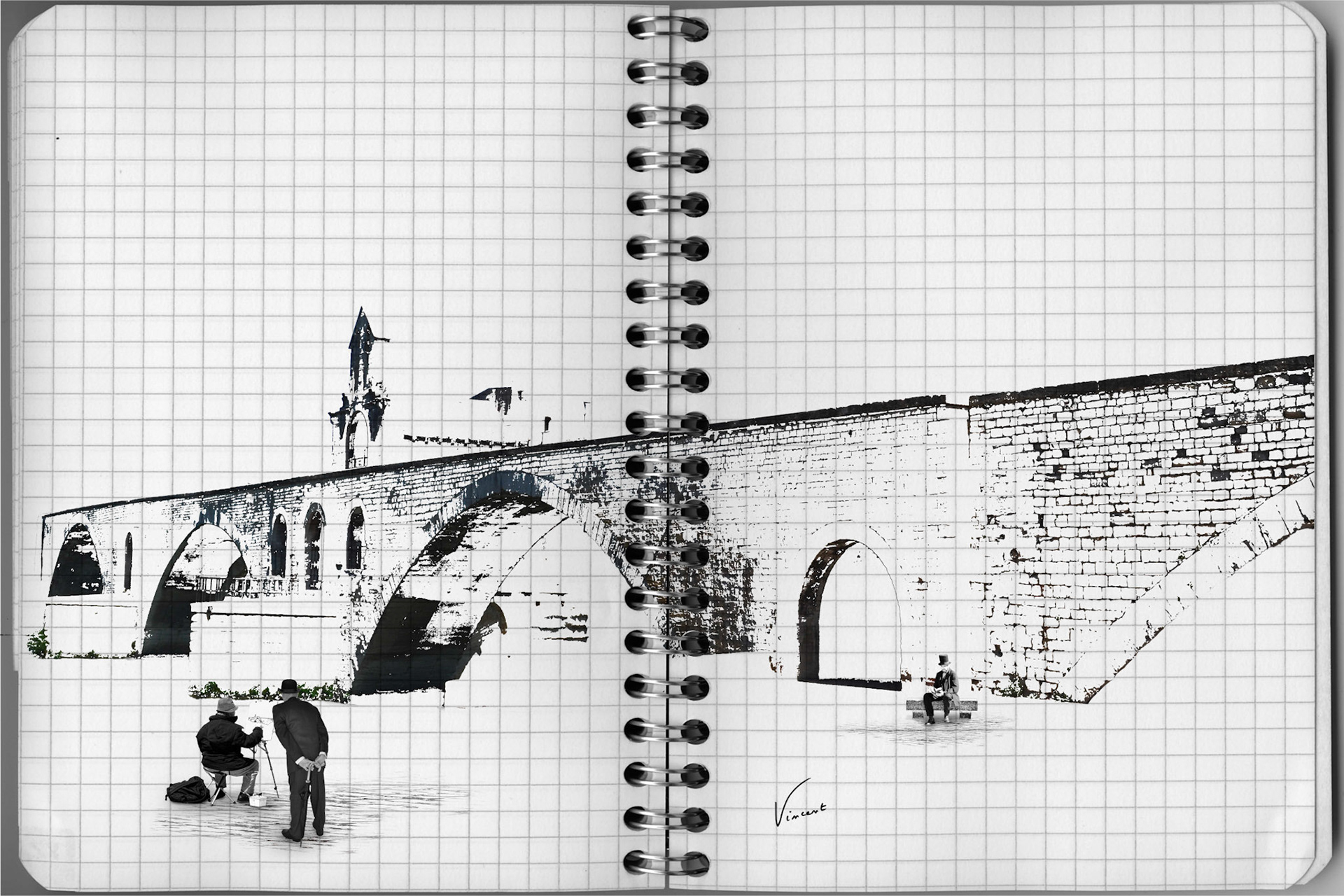 358 Le carnet du pont d'Avignon.
