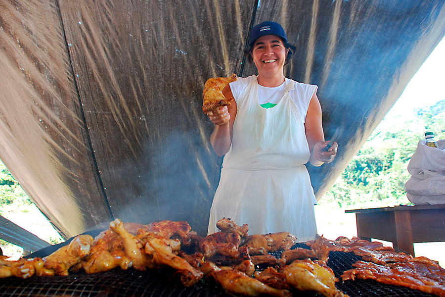 Pollos a la parrilla