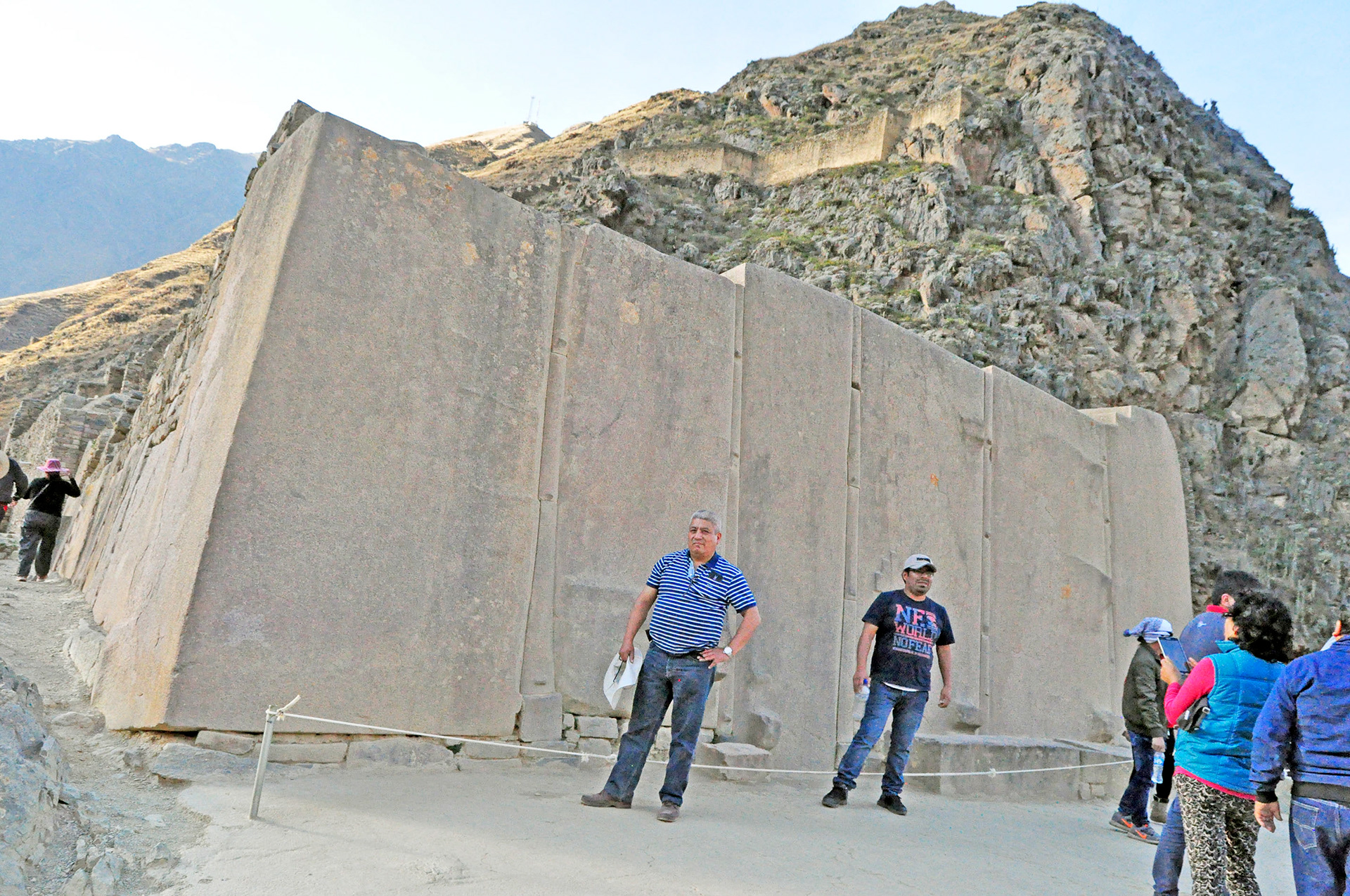 Templo del sol en el Centro arqueológico de Ollantaytambo