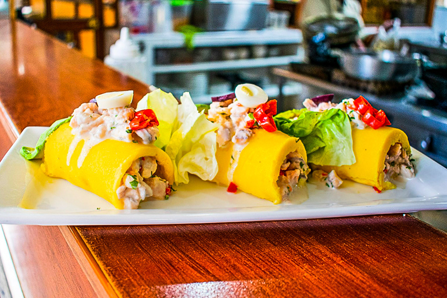 Causa con relleno de trucha