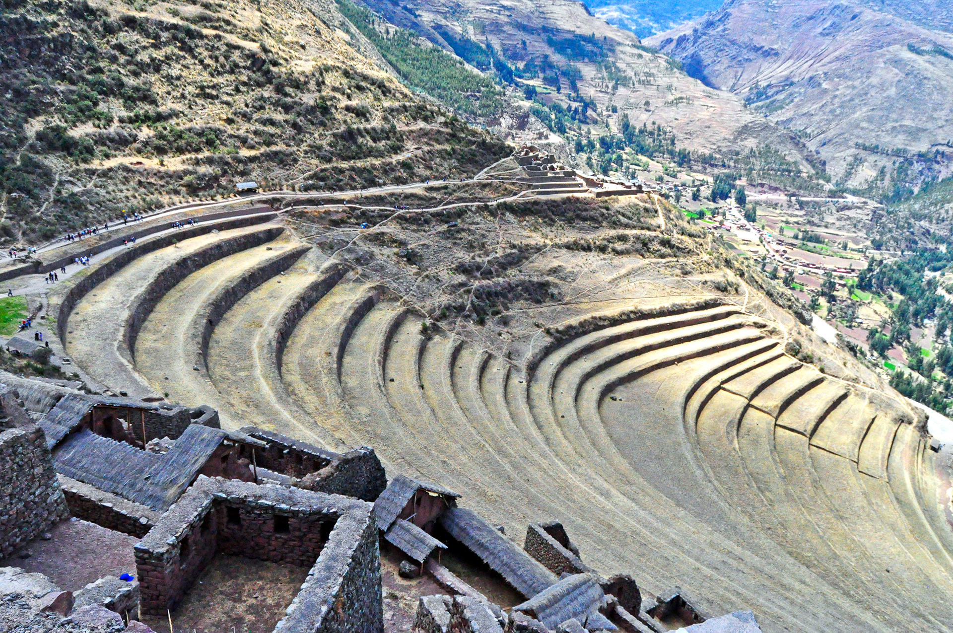 Andenes en el Complejo arqueológico de Písac