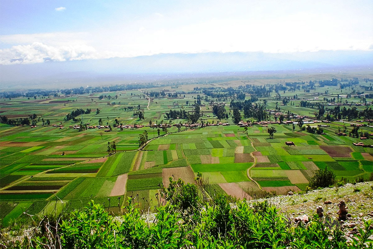 Extenso Valle de Jauja (Mantaro)