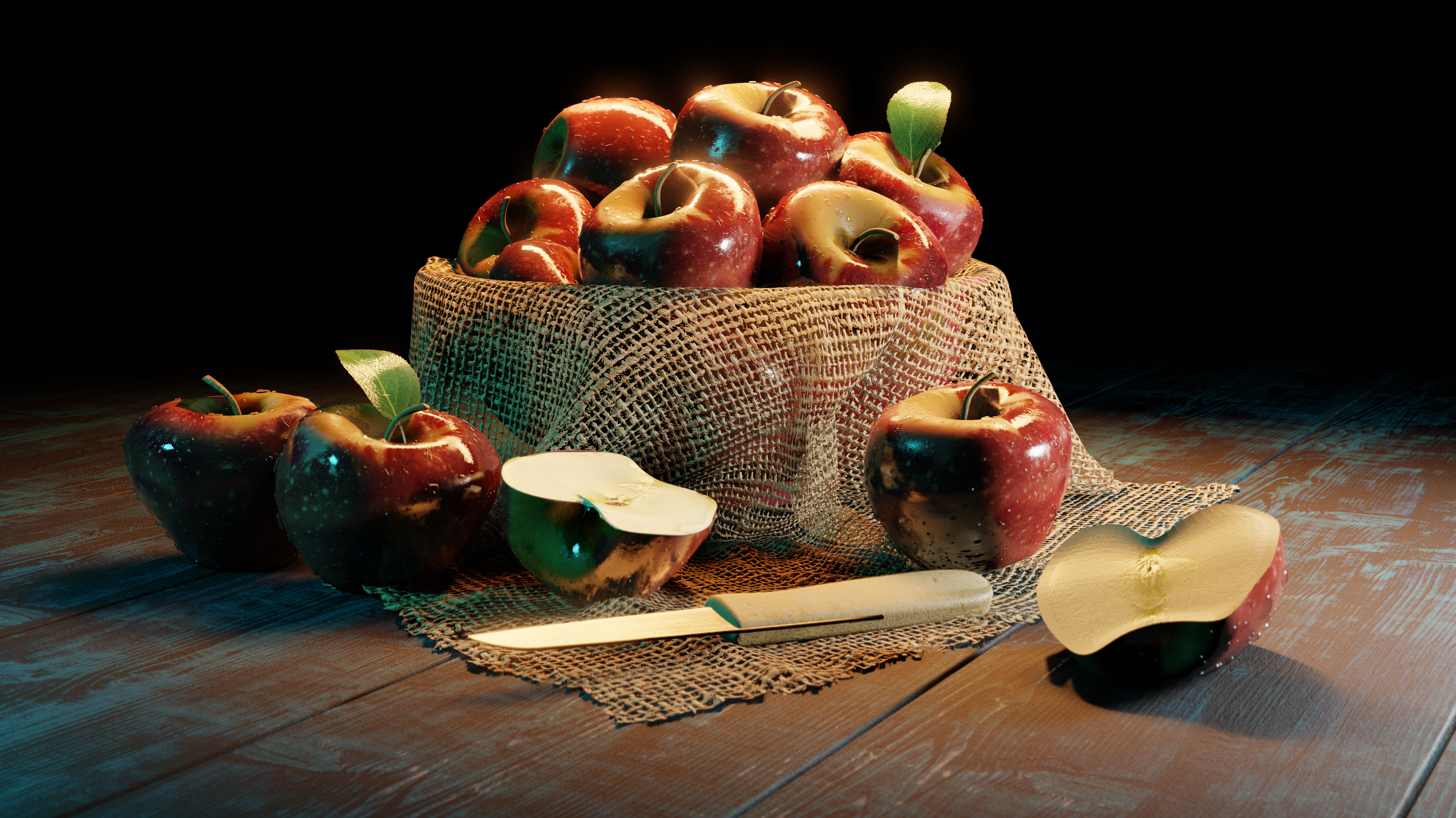 Apples, December 2019. Blender.