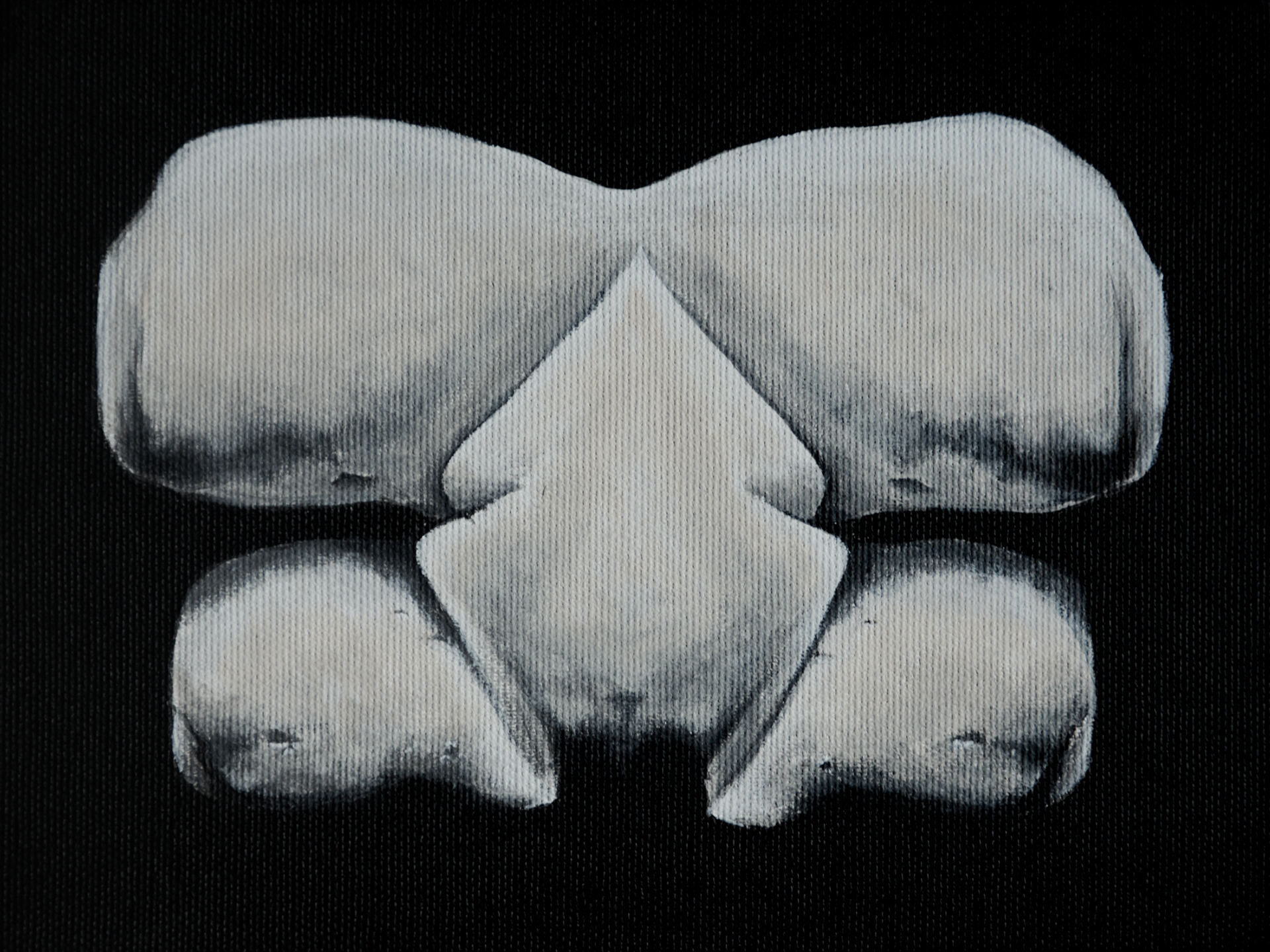Łono, 2019-2020, akryl na płótnie, 18x24 cm