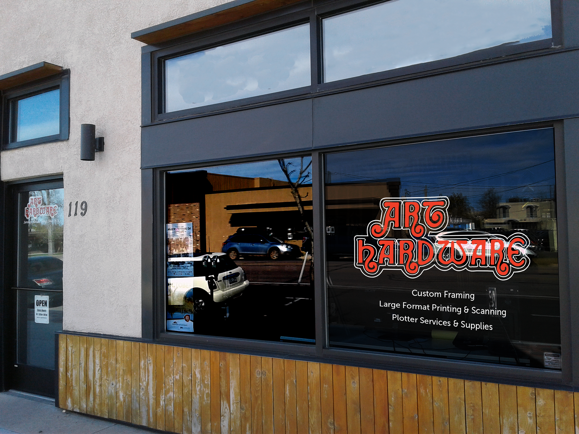 Front Window Signage Mockup