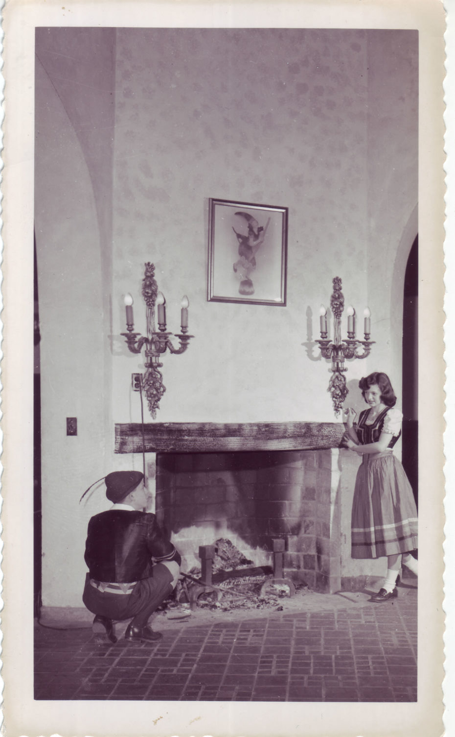 Fireplace in Reception Hall