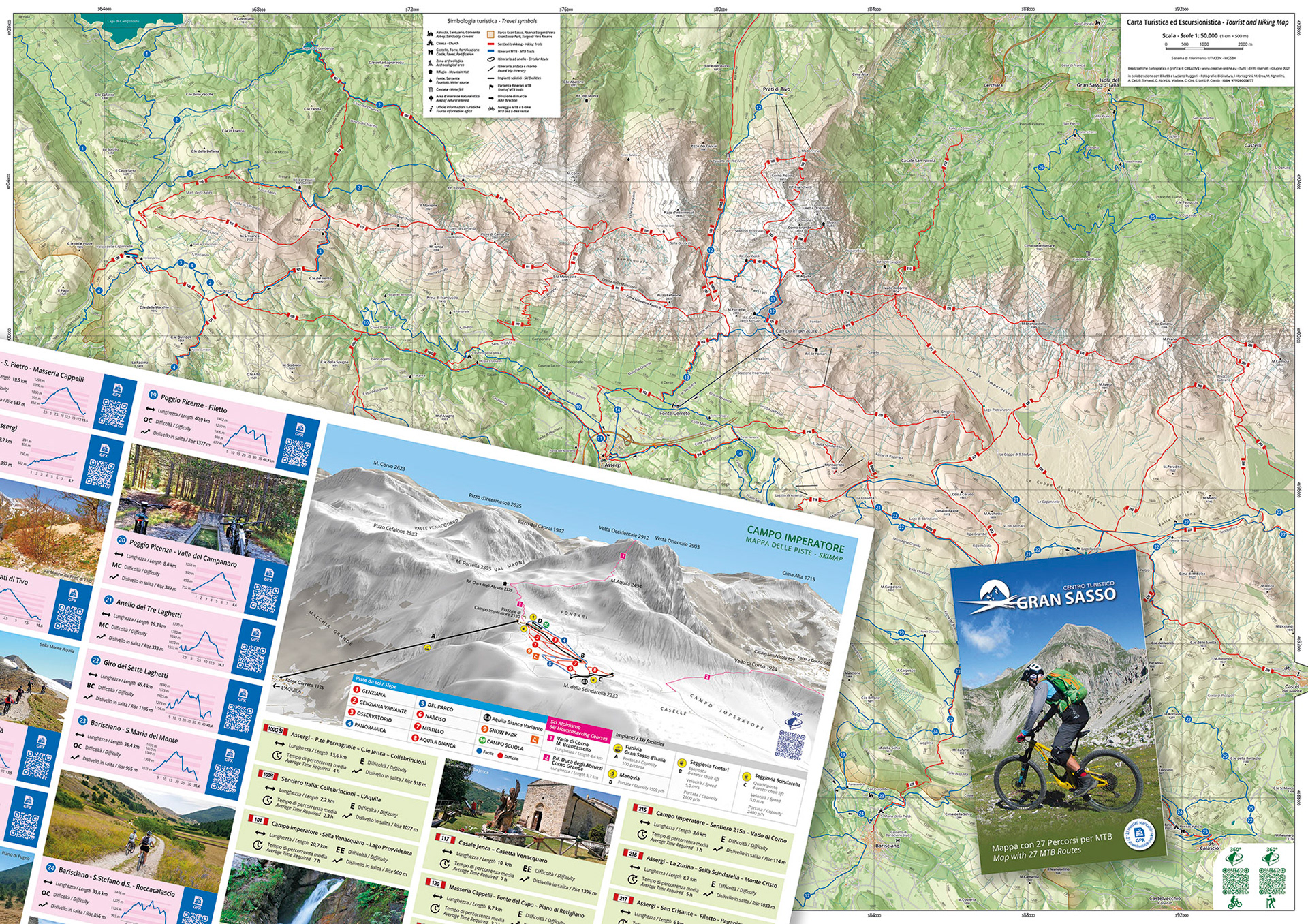 Carta Escursionistica Gran Sasso d'Italia - 1:50.000