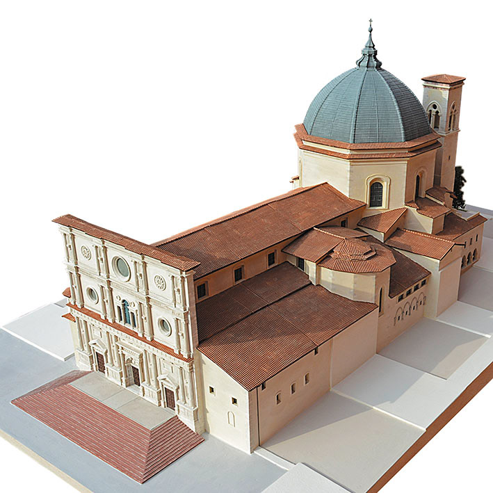 Basilica di San Bernardino l'Aquila - Scala 1:100 - L'Aqulandia Abruzzo Aquilano in Miniatura