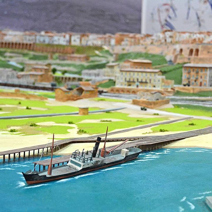 Battaglia di Ortona 1943 - Molo Cervana - scala 1:200 - Museo della Battaglia di Ortona