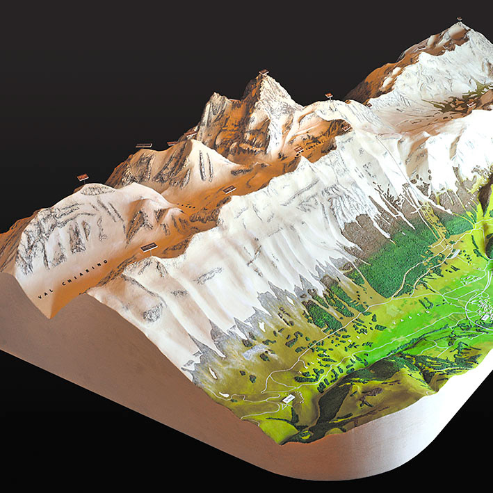 Plastico del Gran Sasso d'Italia - Scala 1:5000 - L'Aquilandia Abruzzo Aquilano in Miniatura 