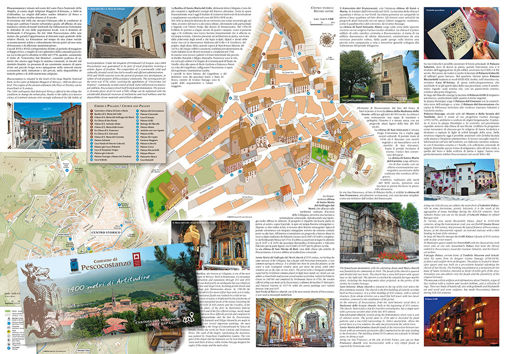 Cartoguida Pescocostanzo (AQ) - Centro storico e Territorio