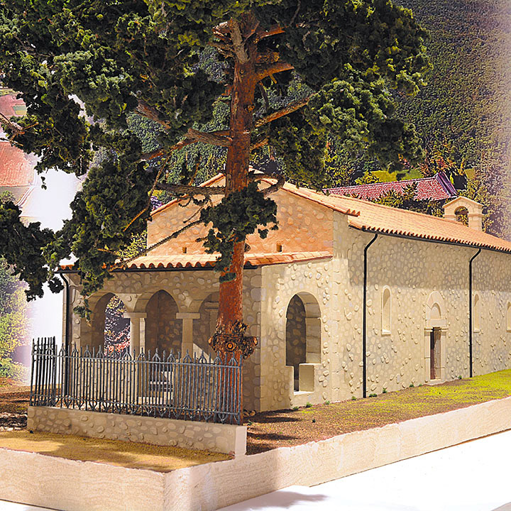 Oratorio di San Pellegrino a Bominaco (AQ) - Scala 1:20 - L'Aquilandia Abruzzo Aquilano in Miniatura