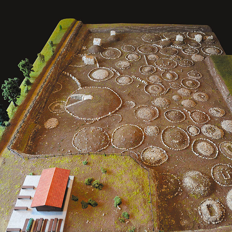 Plastico della Necropoli di Fossa (AQ) - Scala 1:50 - L'Aquilandia Abruzzo Aquilano in Miniatura - Stiffe (AQ)