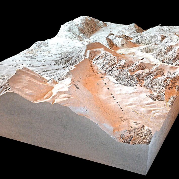 Plastico dell'Altopiano delle Rocche (AQ) - Scala 1:5000 - L'Aquilandia Abruzzo Aquilano in Miniatura