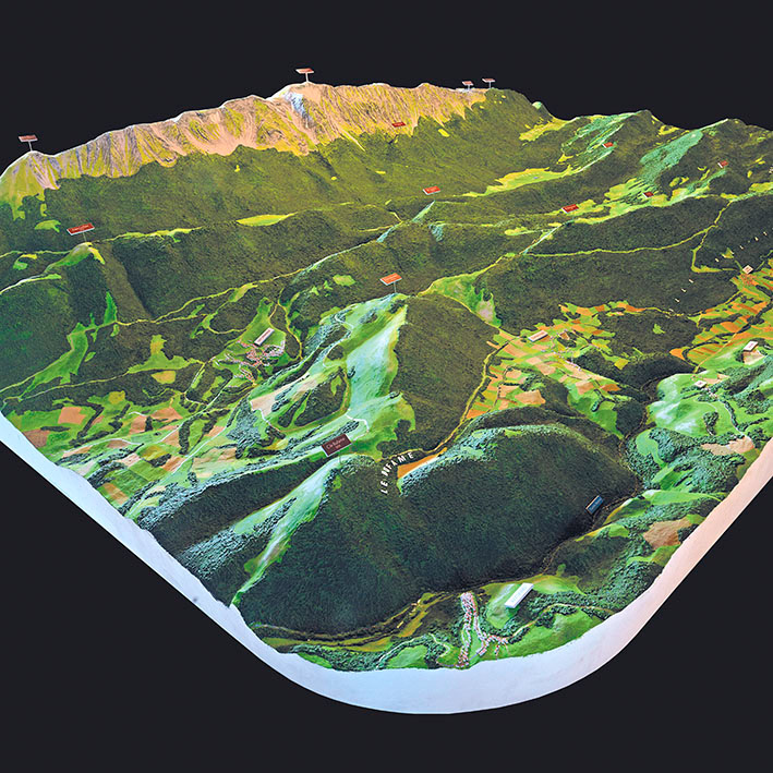 Plastico del Sirente e della Media Valle dell'Aterno - Scala 1:5000 - L'Aquilandia Abruzzo Aquilano in Miniatura