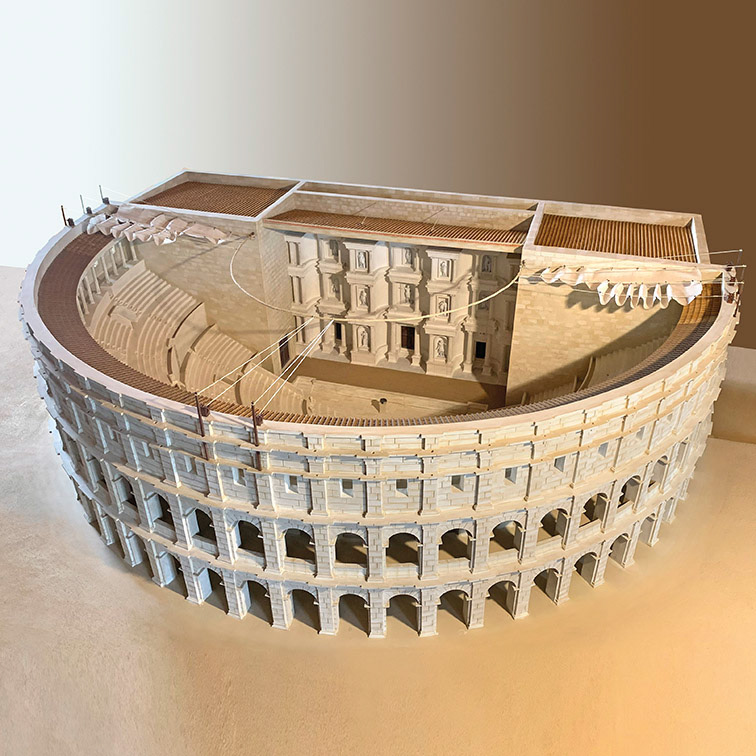 Teatro romano di Lupiae (Lecce), scala 1:50 - Museo Castello Carlo V di Lecce