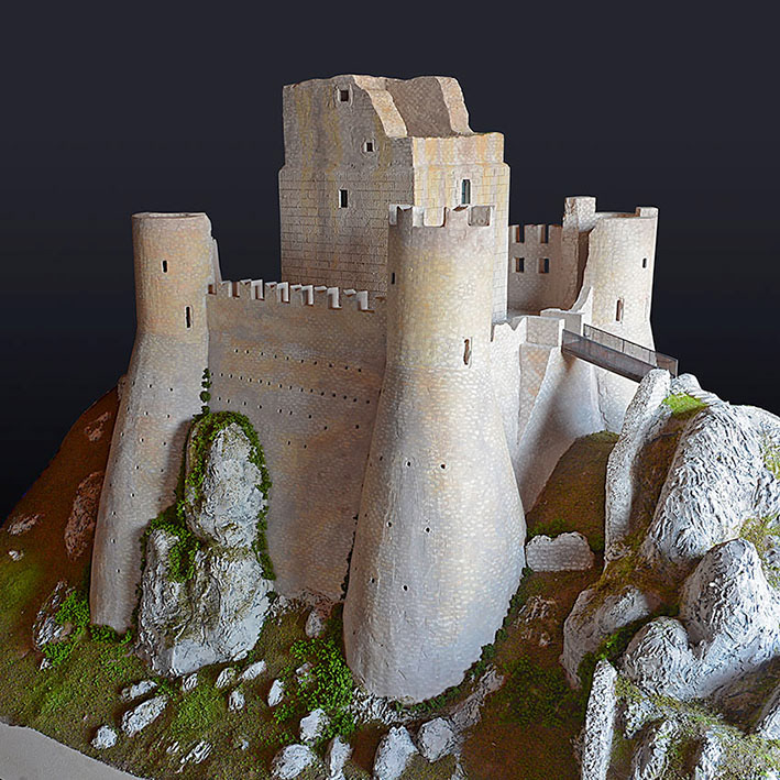 Castello di Rocca Calascio (AQ) - Scala 1:50 - L'Aquilandia Abruzzo Aquilano in Miniatura