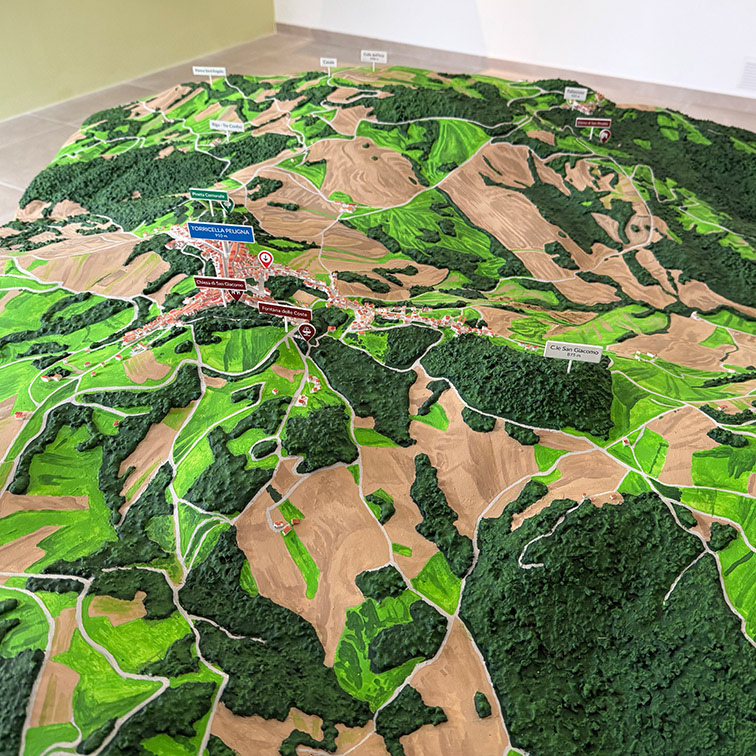 Plastico del territorio di Torricella P. - Museo Civico