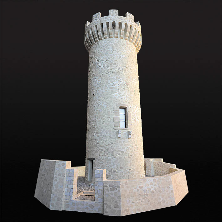 Torre medicea di Santo Stefano di Sessanio - Scala 1:30 - L'Aquilandia Abruzzo Aquilano in Miniatura