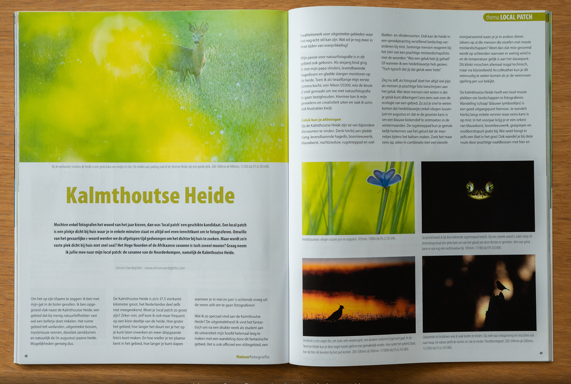 Article for "Natuurfotgrafie Magazine" 2021