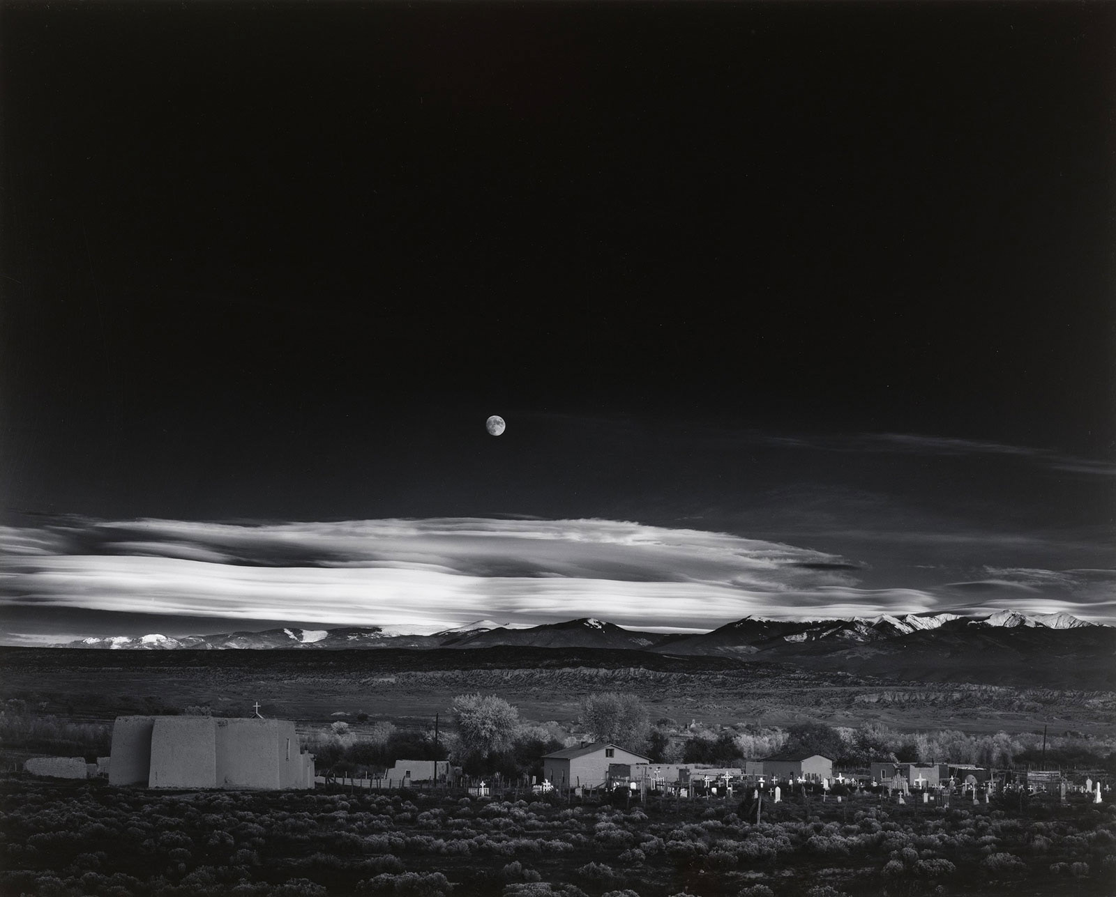 Moonrise, Hernandez, New Mexico, 1941, Ansel Adams credits: MoMa