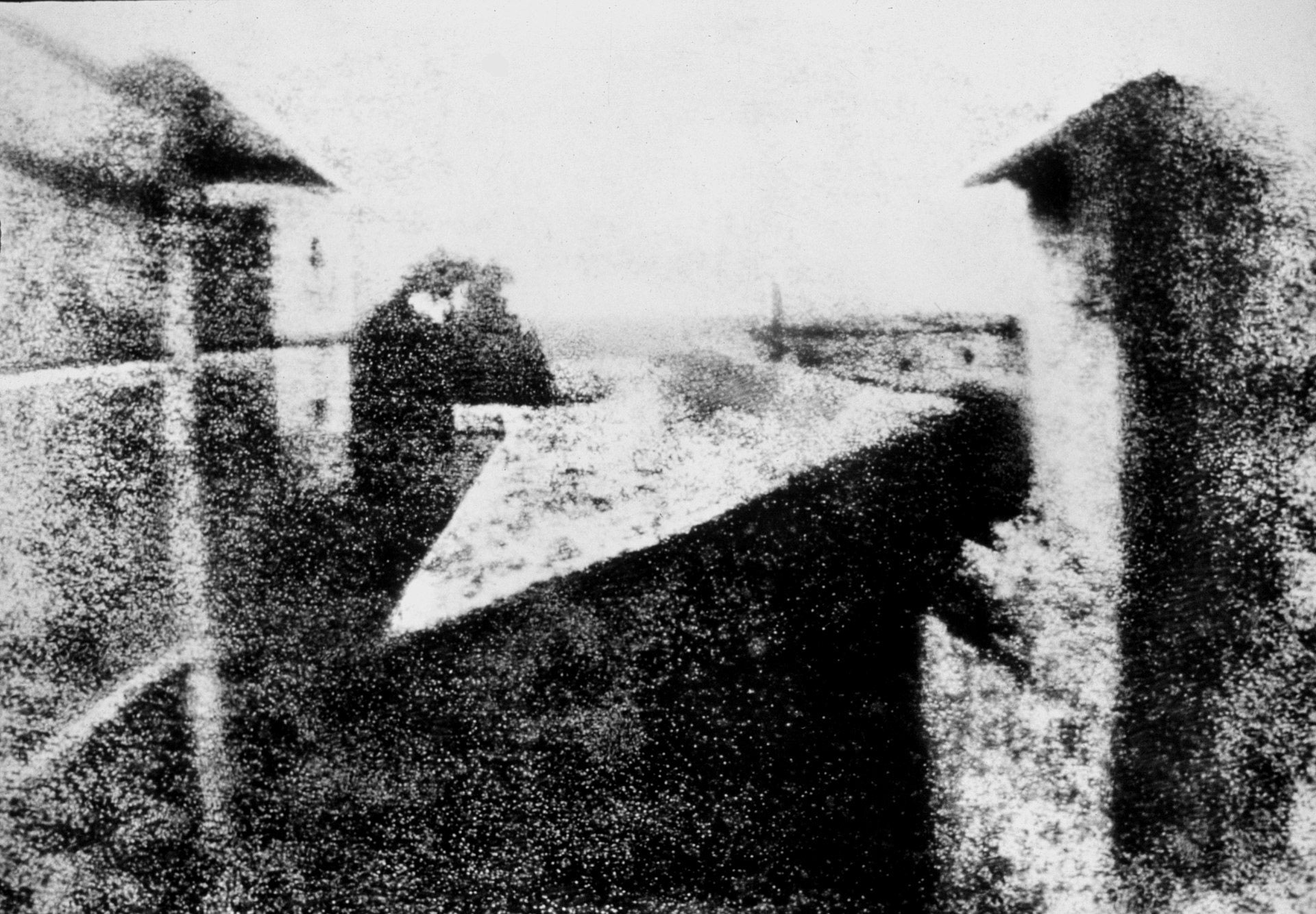 "Vista dalla finestra a Le Gras" di Nicéphore Niépce