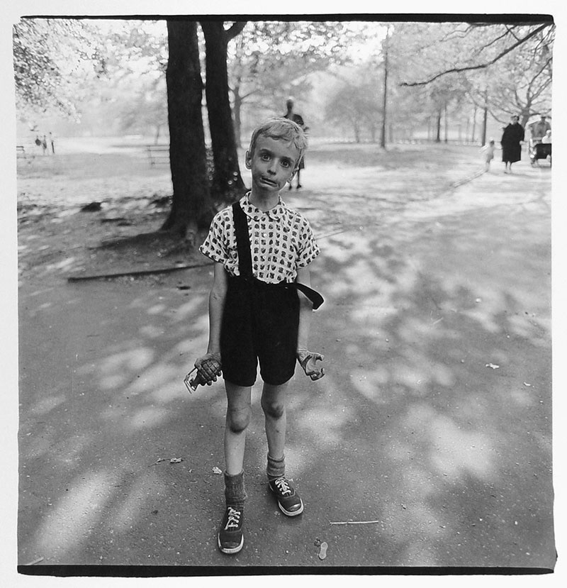 Child with a toy hand grenade, 1962 Credits: Diane Arbus