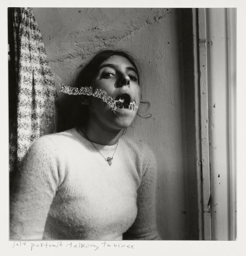 Self portrait talking to Vince, 1978, Francesca Woodman, credits George and Betty Woodman