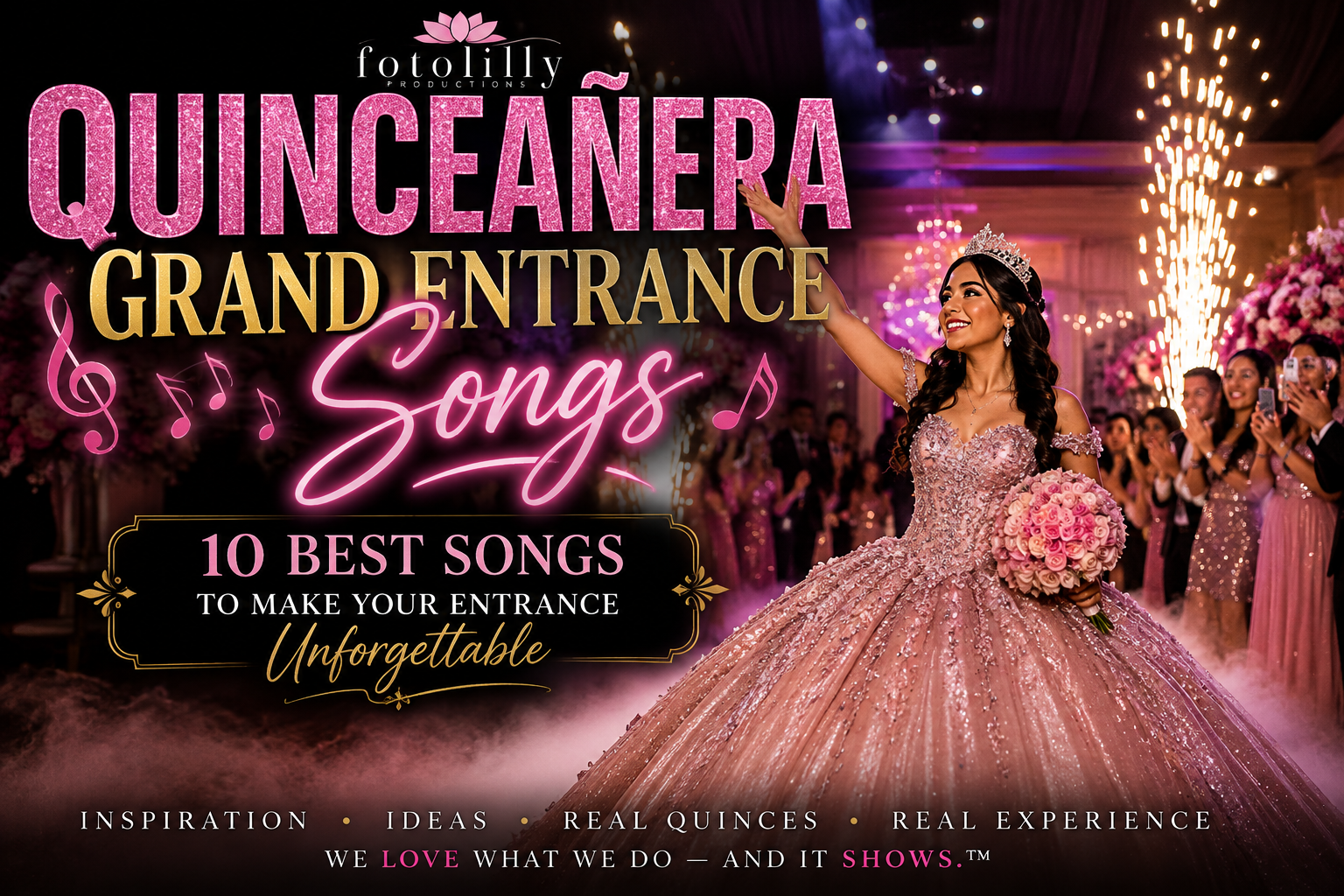 TEXAS BEST QUINCEANERA PHOTOGRAPHERS FOTOLILLY PHOTOGRAPHY TOP 10 BEST QUINCEANERA GRAND ENRTRANCE SONGS 